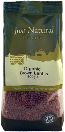 Just Natural Organic Organic Brown Lentils 500g