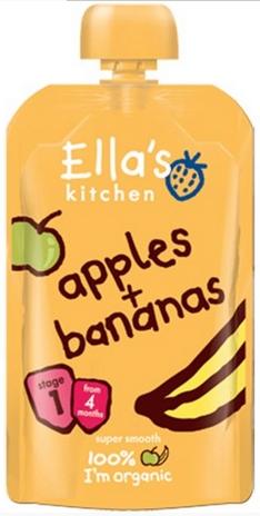 Ellas Kitchen S1 Apples & Bananas 120g