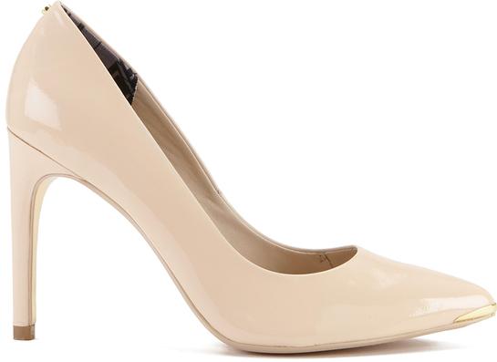 TED BAKER WOMEN'S NEEVO 4 PATENT LEATHER COURT SHOES - NUDE