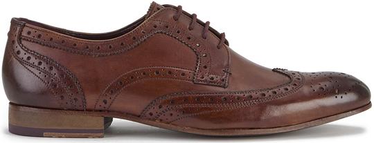 TED BAKER MEN'S GRYENE LEATHER BROGUES - TAN