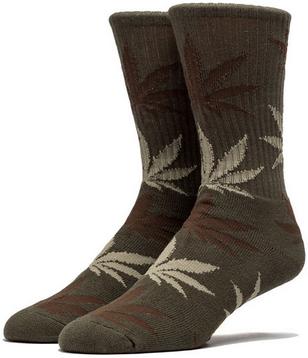 The Plantlife Crew Socks in Military Green