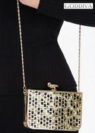 LeopardPrintMetallicBoxClutch-Gold
