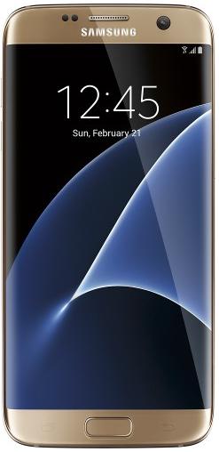 Samsung - Galaxy S7 edge 32GB - Gold Platinum (Sprint)