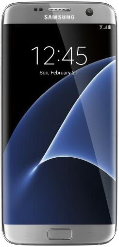Samsung - Galaxy S7 edge 32GB - Silver Titanium (Sprint)
