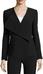 TahariShannonAsymmetricCrepeJacket,Black