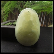 純天然遼寧岫巖玉大觀音牌子掛件/開光玉觀音項墜/玉緣軒正品
