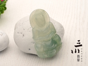 天然A貨翡翠冰種觀音