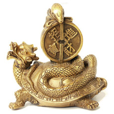 純銅龍龜擺件★玄武神獸裝飾品工藝品風水擺設★招財納福化太歲