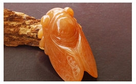 天然翡翠掛件--財運福來老坑冰糯種淺黃紅滿色形象生動立體雕一鳴驚人