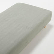 水洗棉床罩100×200×18-28cm用/绿色