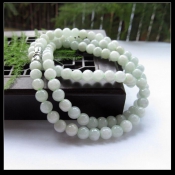 緬甸翡翠A貨清新水潤圓珠項(xiàng)鏈/翡翠玉石珠鏈/緬甸玉圓珠項(xiàng)鏈/玉緣軒正品