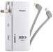 品勝移動電源直插式電霸5000mAh自帶內嵌式安卓線iphone5/6充電線和OTG功能的充電寶