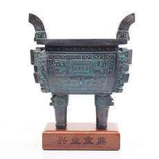 精品銅器★富貴寶鼎青銅工藝風水擺件★招財鎮宅利事業官運
