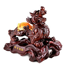開光仿木貔貅擺件★招財皮丘家居風水工藝品擺設★招財聚財辟邪