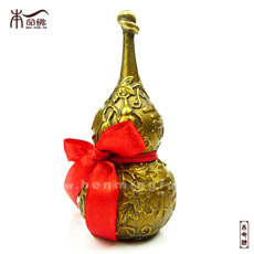 開光銅質葫蘆擺件★小號吉祥如意葫蘆家居風水擺設★利健康增情緣