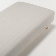 水洗棉床罩S100×200×18-28cm用/米色