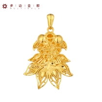 足金百福金魚(yú)吊墜7.1g7.1g