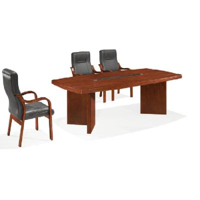 办公家具油漆会议长桌 实木桌椅组合简约 现代 条形洽谈开会桌台