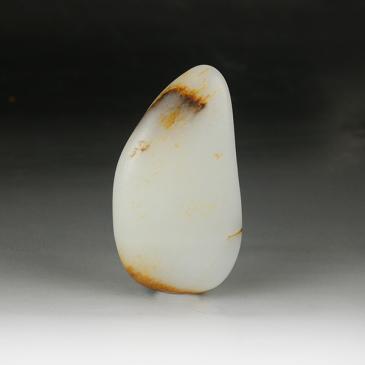 老山玉器新疆天然和田白玉籽料原石60.1g專柜正品包郵