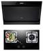 【蒸汽洗】煙灶套裝高端側吸蒸汽洗DJ570R+Q360B(液化氣)