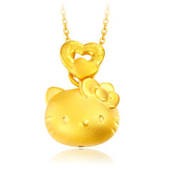HelloKitty黃金足金吊墜
