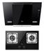 【蒸汽洗】煙灶套裝黑晶鋼化玻璃DJ370R+Q360B(天然氣)