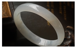 天然翡翠手鐲--老坑冰種瑩白均色水潤(rùn)晶瑩纖雅柔美圓潤(rùn)正裝富貴圓鐲(57)