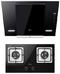 【預定送烤箱】【蒸汽洗】煙灶套裝黑晶鋼化玻璃DJ370R+Q360B(天然氣)