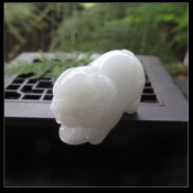 純天然緬甸a貨翡翠玉立體小豬吊墜/玉緣軒正品