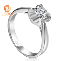 洛宝希女士钻石戒指求婚定情钻戒订婚结婚戒指裸钻定制L136