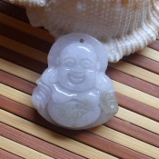 翡翠黃翡笑佛
