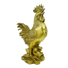 開光銅器大號轉運祈福雞擺件★元寶金雞風水工藝品擺設★招財祈福化煞解桃花