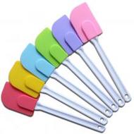烘焙專用工具 硅膠奶油刮刀軟刮刀攪拌面粉水晶手柄 蛋糕硅膠刮刀