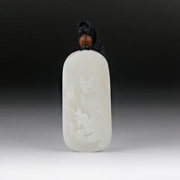 新疆天然和田玉羊脂玉籽料牌龍行天下專柜正品附帶證書包郵