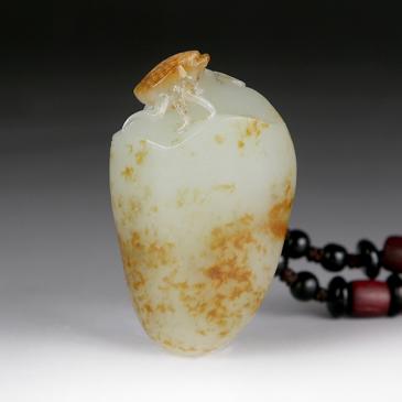 周雁明作品新疆天然和田玉籽料掛件富甲天下玉雕大師收藏
