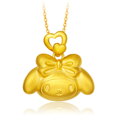 MyMelody黃金足金路路通吊墜