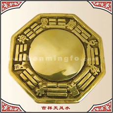 開光銅器擺件★凸面八卦鏡★辟邪化煞鎮宅