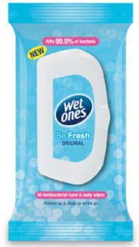 WetOnes多用途消毒湿纸巾40片温和抗敏感/强效杀菌