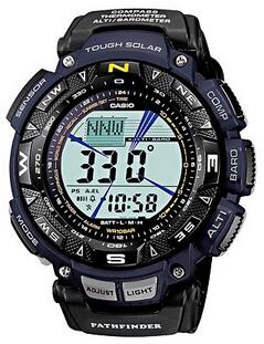 Casio Men's Pathfinder Tough Solar Triple Sensor Digital Chronograph Watch - PAG240B-2