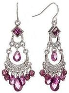 1928SilverToneBeadChandelierEarrings