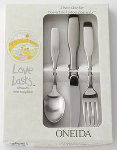 OneidaLoveLasts18/10StainlessSteel3-pc.PaulRevereFlatwareSet