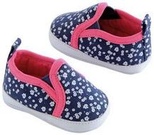 OshKoshB'gosh?BabyGirlFloralSlip-OnCribShoes