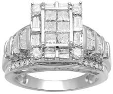 DiamondFrameEngagementRingIn10kWhiteGold11/2Ct.T.W.