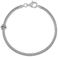 IndividualityBeadsSterlingSilverSnakeChainBracelet&StopperBeadSet