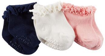 3-PackCrochetCuffSocks