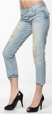 WomensDistressedBlueJeans-Size:29