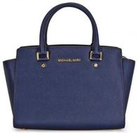 SelmaLeatherSatchel-Navy