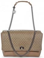 HappyEdgyQuiltedSandCalfskinAndLambskinLeatherToteBag