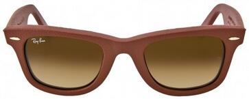WayfarerLeatherBrownGradientBrownFrameSunglasses