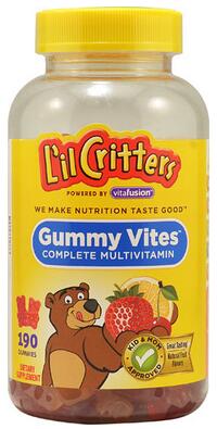 L'il Critters Gummy Vites™ Complete Assorted Fruit -- 190 Gummy Bears